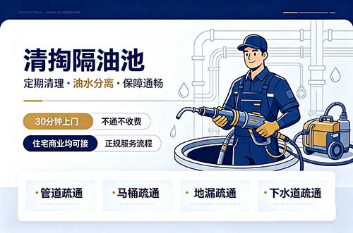 塘沽清掏隔油池